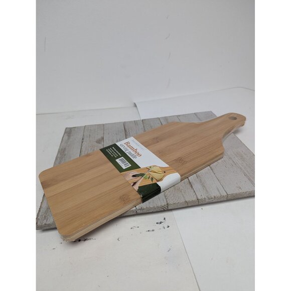 Household Trends Bamboo Cutting Board Paddle 6" X 19" - Picture 5 of 6
